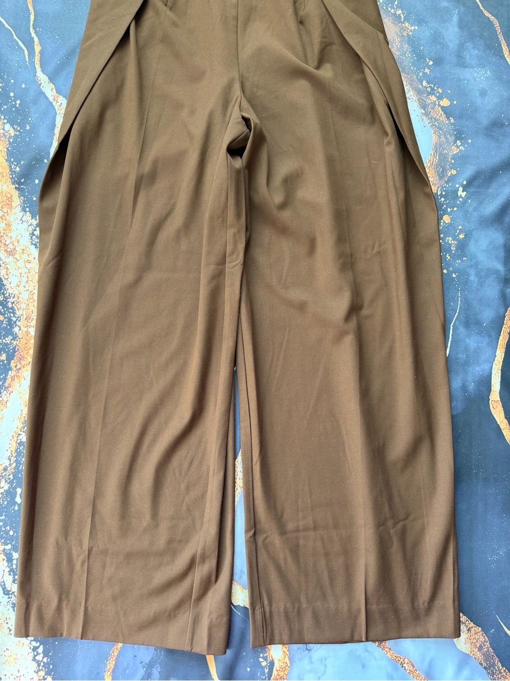 ASTR The Label Brown Strapless Wide Leg Jumpsuit Belted Women’s M NWT - Picture 4 of 13